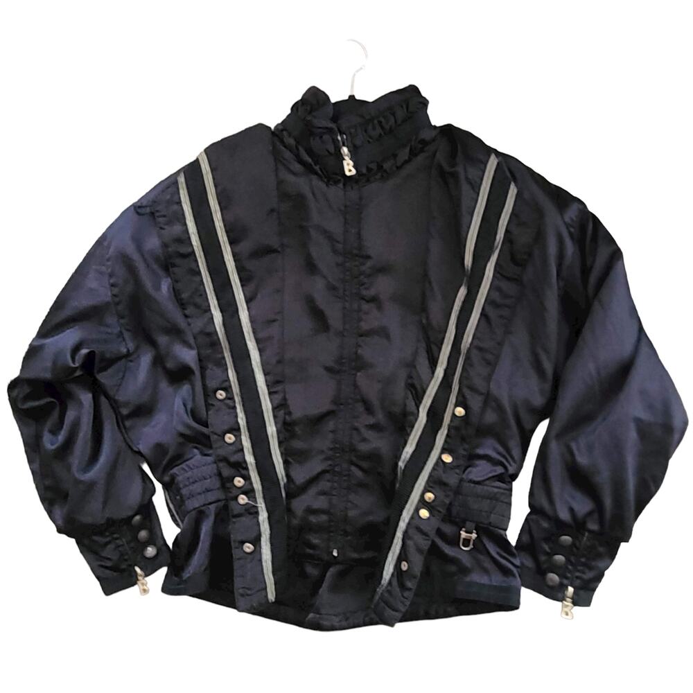 BOGNER Vintage Ski Layerlite Jacket Black And Gold USA Women's Size L/XL*‎